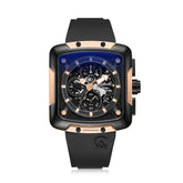 Alexandre Christie 3039GCRBRBA Black Rose Gold Chronograph Watch For Men