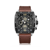 Alexandre Christie 6376MCLTBBAIVBO Black Brown Chronograph Watch For Men