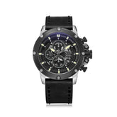 Alexandre Christie 6564MCLTBBA Pitch Black Chronograph Watch For Men