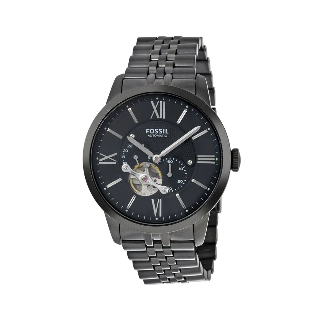 Fossil ME3062 Townsman Automatic Black Stainless Steel watch For Men
