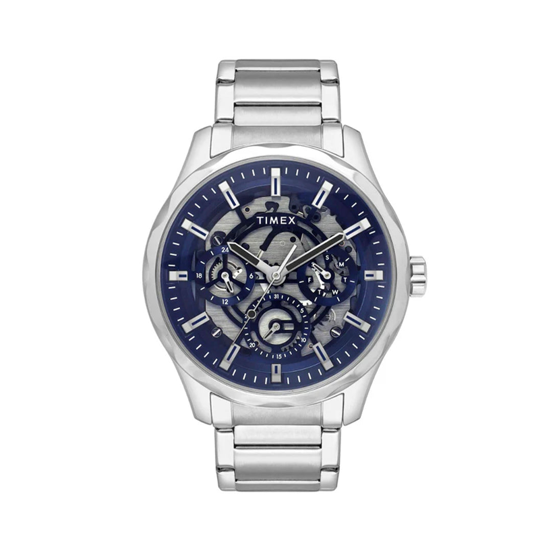 Timex Men Blue Round Dial Analog Watch TW0TG7627 TheKronoswatch