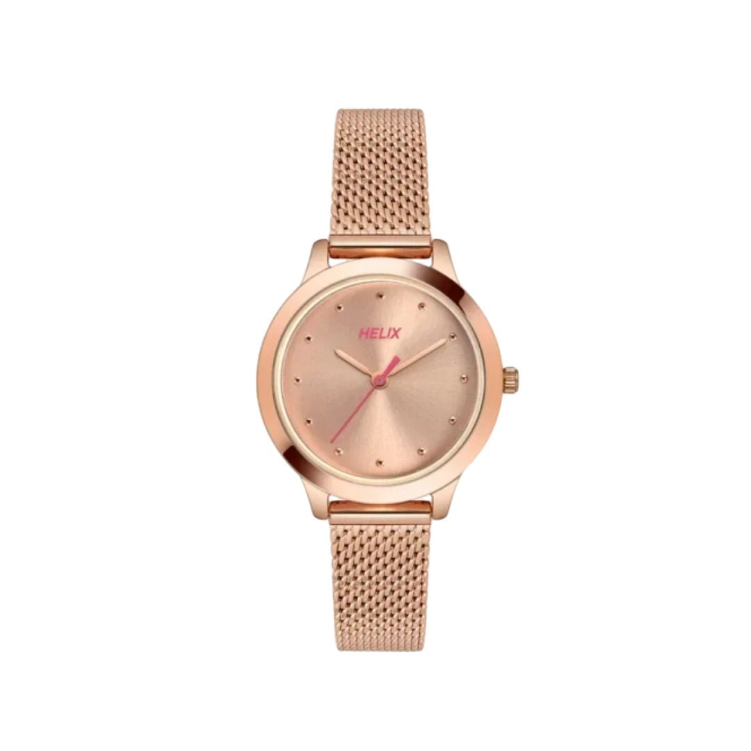 Timex helix rose gold discount