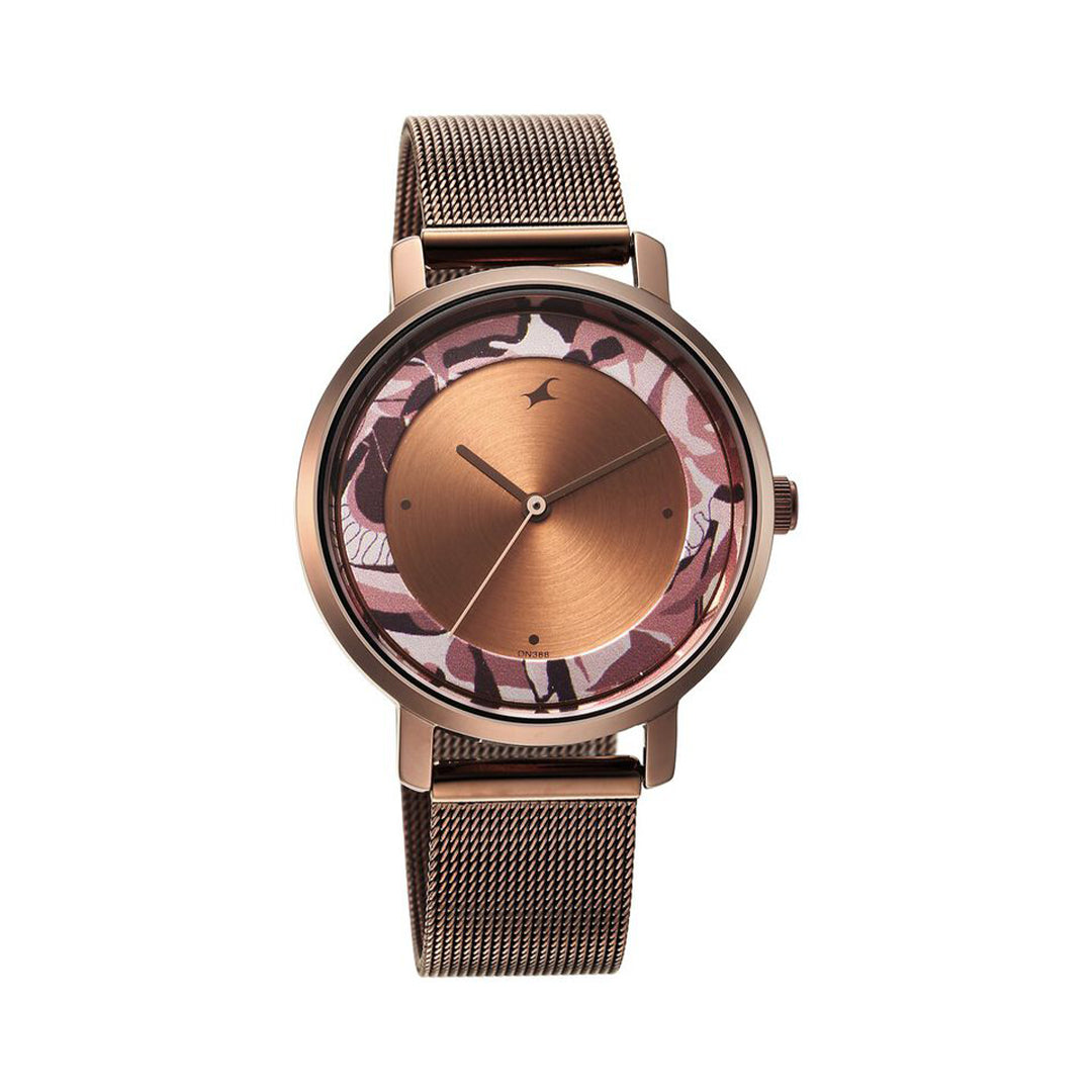 Fastrack 6287QM01 Urban Camo Brown Dial Watch for Girls