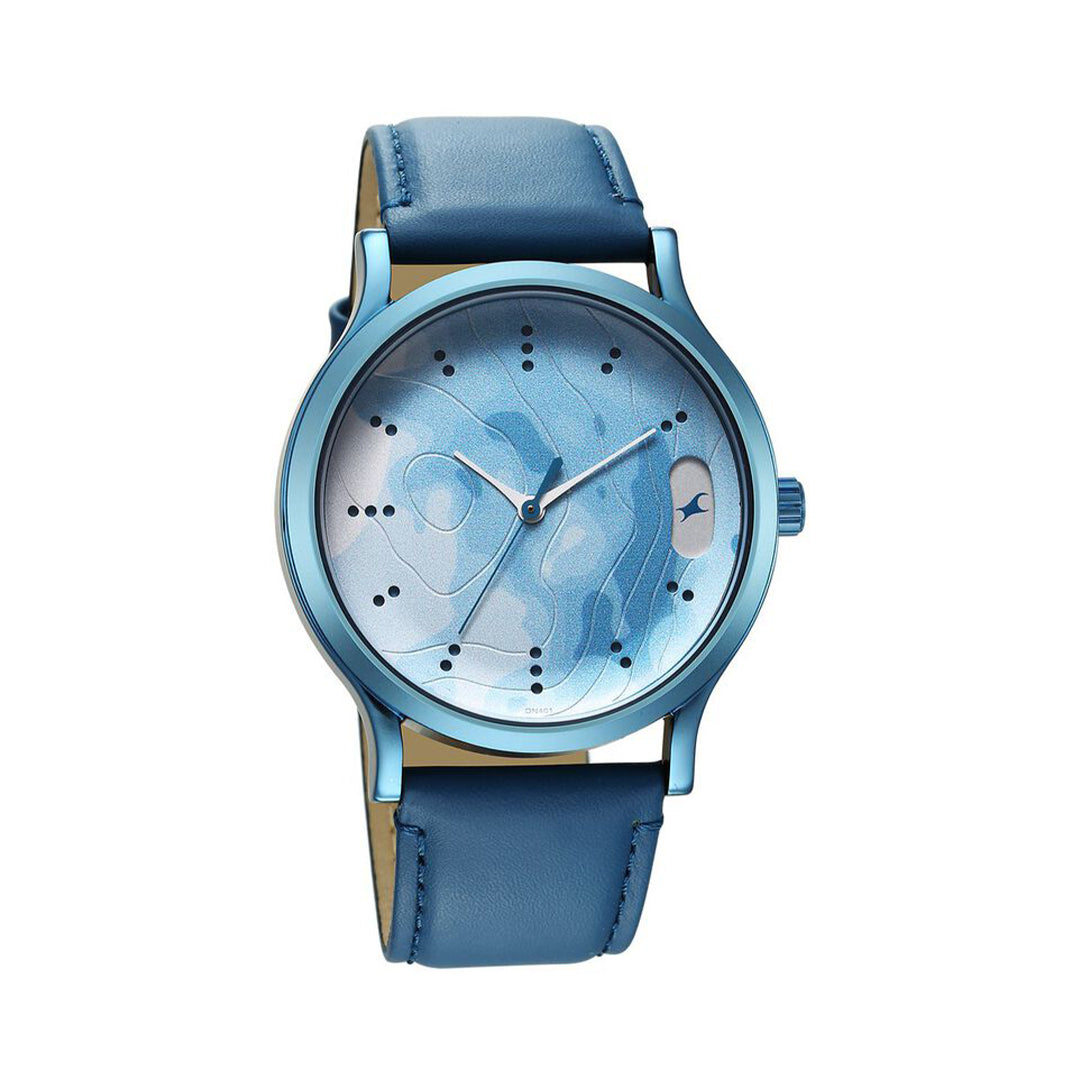 Fastrack 3296QL01 Urban Camo Blue Dial Watch for Guys – TheKronoswatch