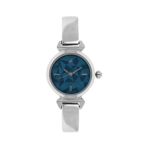 Fastrack 6291SM02 Quartz Analog Blue Dial Stainless Steel Strap Watch for Girls