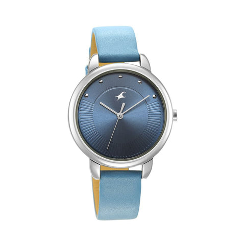 Fastrack 6282SL01 Stunners Quartz Analog Blue Dial Leather Strap Watch for Girls