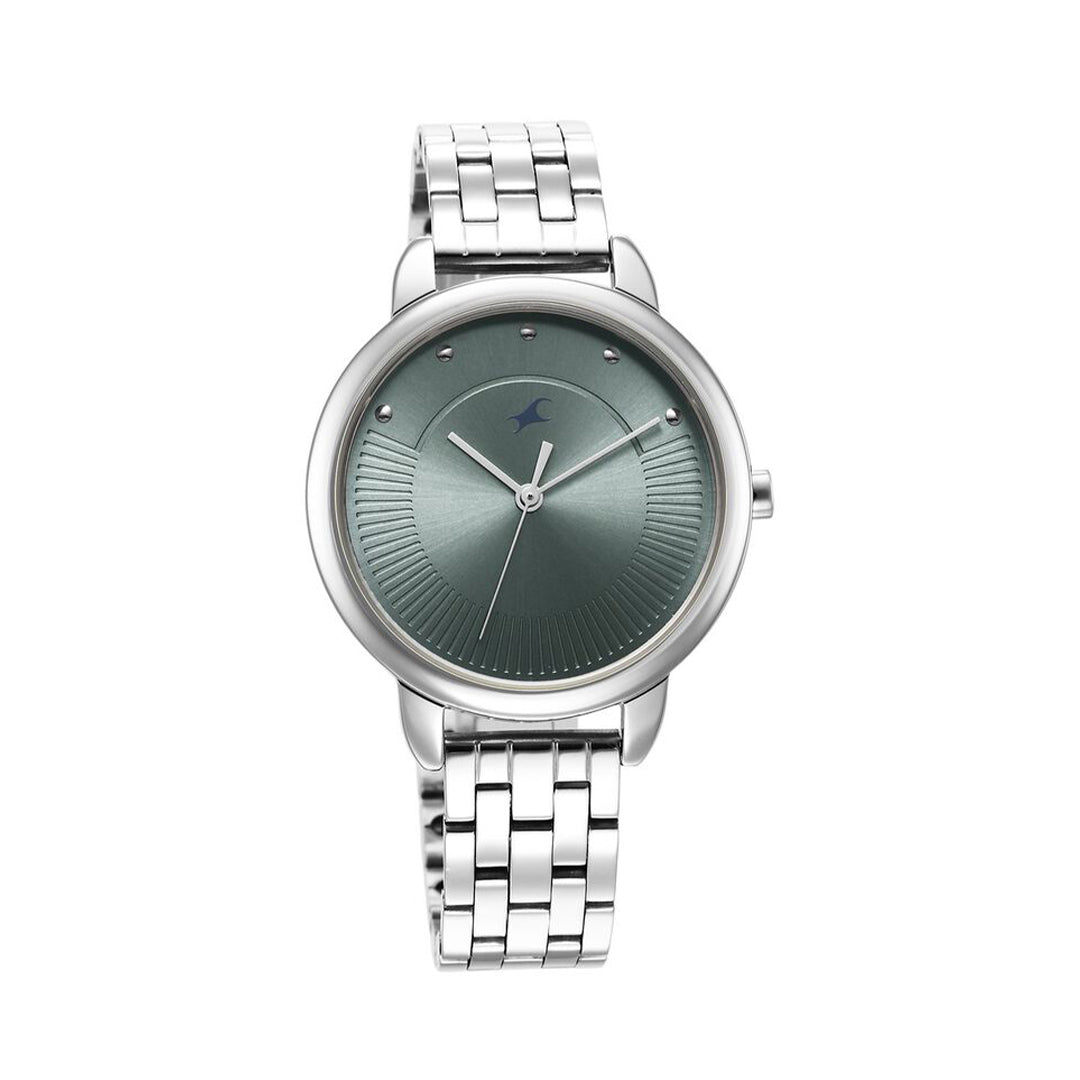 Fastrack 6282SM02 Stunners Quartz Analog Blue Dial Metal Strap Watch for Girls