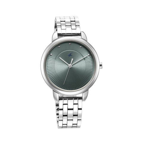 Fastrack 6282SM02 Stunners Quartz Analog Blue Dial Metal Strap Watch for Girls