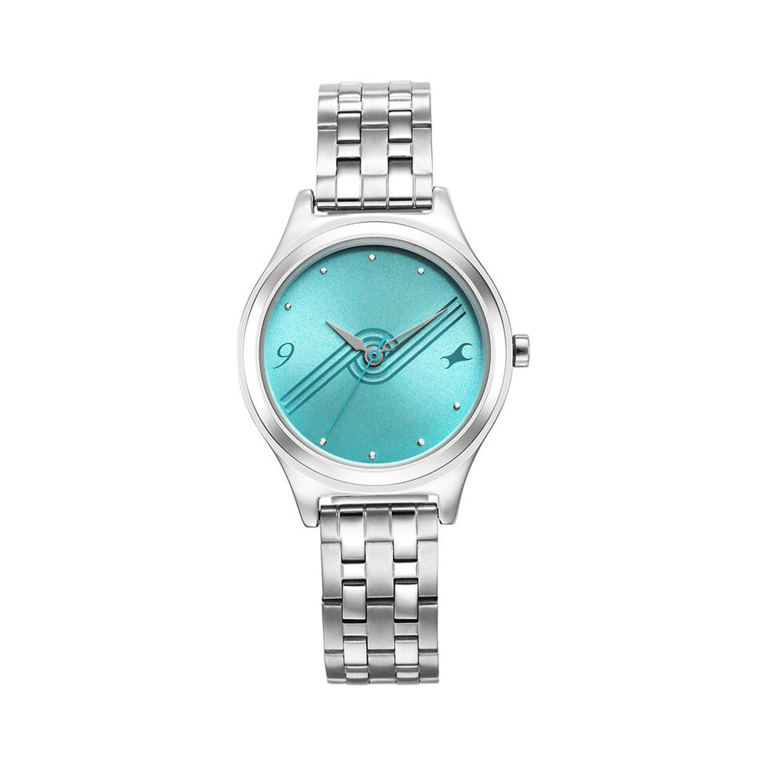 Fastrack 6152SM05 Stunners Blue Dial Metal Strap Watch for Girls