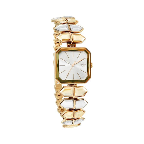 TITAN 95152WM01 Raga Love All Silver Dial Analog Metal Strap Watch for Women