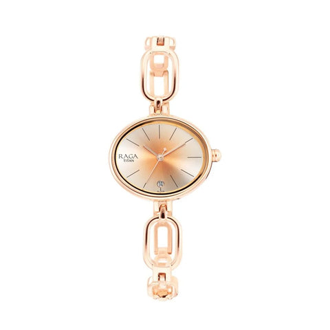 TITAN 2667WM01 Raga Viva Silver Dial Women Watch With Metal Strap