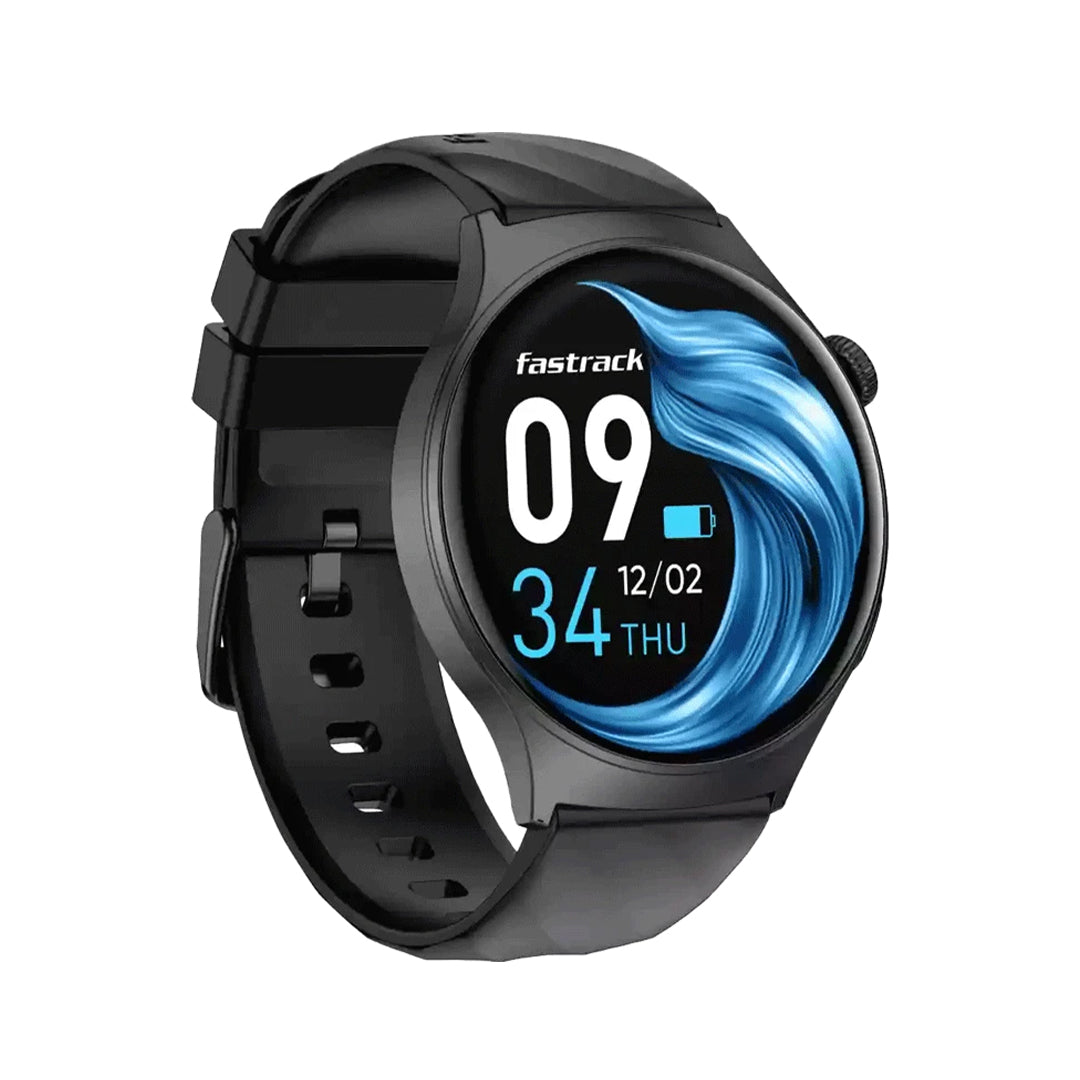 Fastrack 38087PP01 Unisex Smart Watch with Black Strap – TheKronoswatch