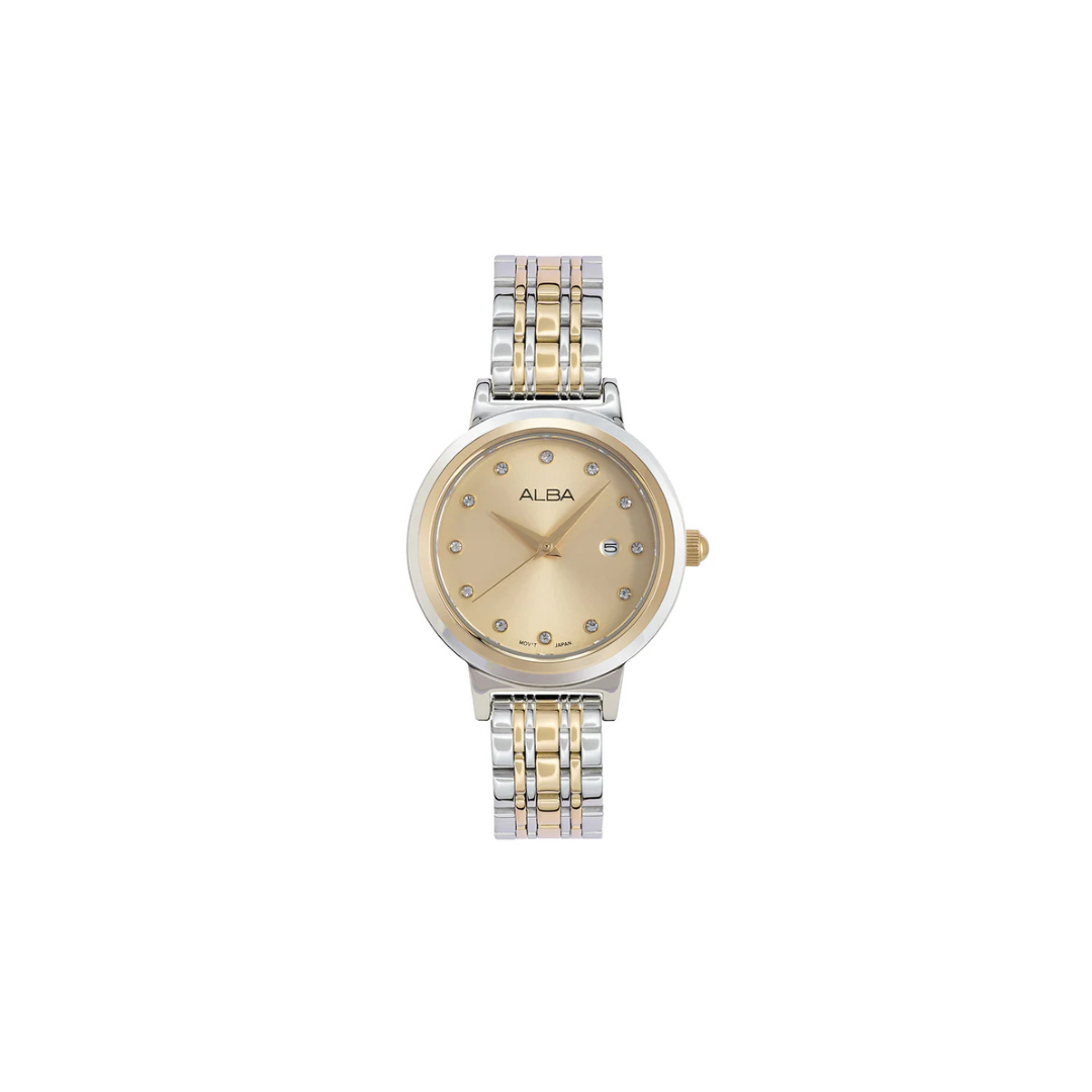 Alba AH7EA4X1 Champagne Dial Watch
