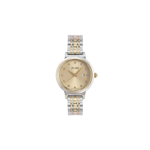 Alba AH7EA4X1 Champagne Dial Watch