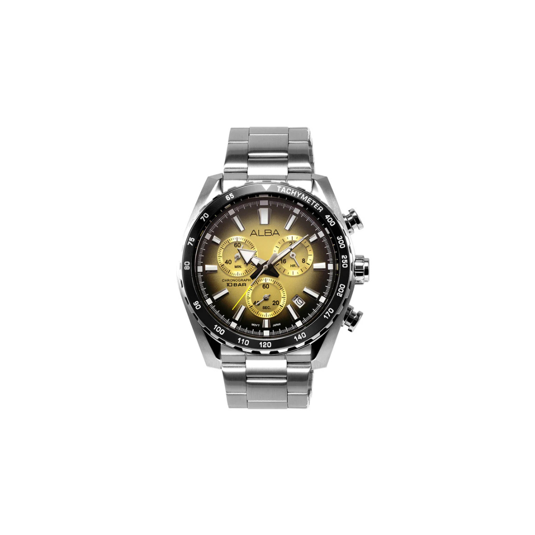 Alba AX7005X1 Metallic Gold Chronograph Watch