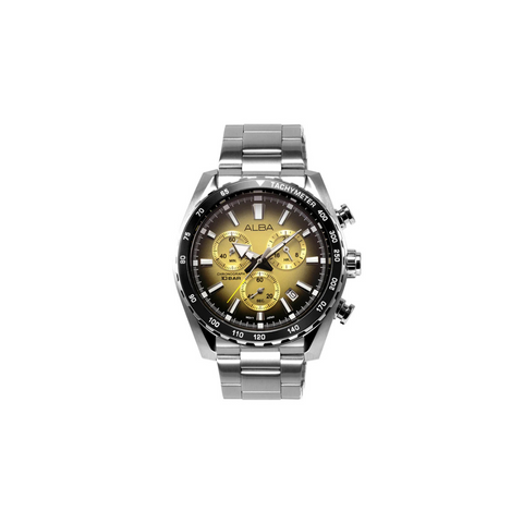 Alba AX7005X1 Metallic Gold Chronograph Watch