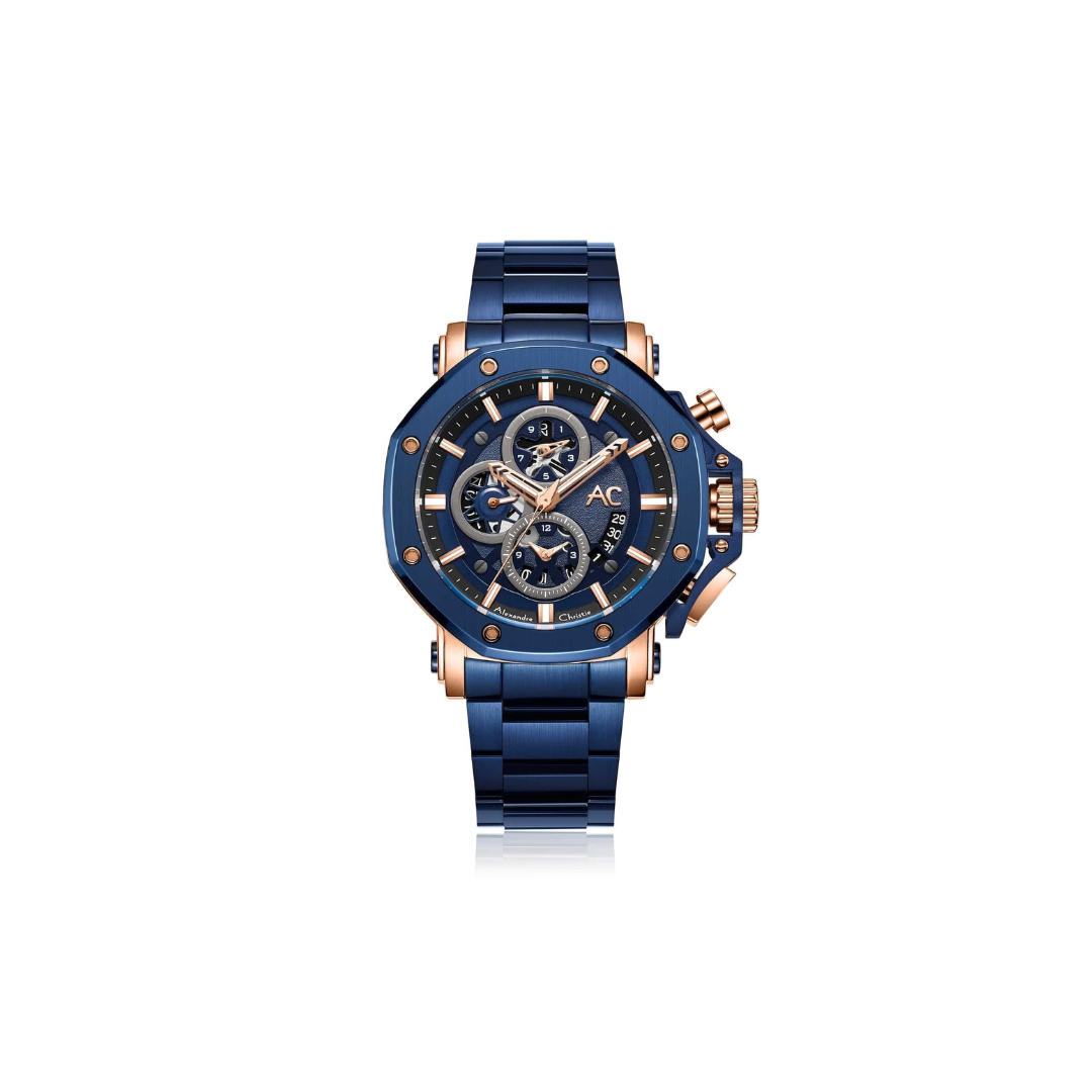 Alexandre Christie 9603MCBURBU Men’s Chronograph watch 44 mm