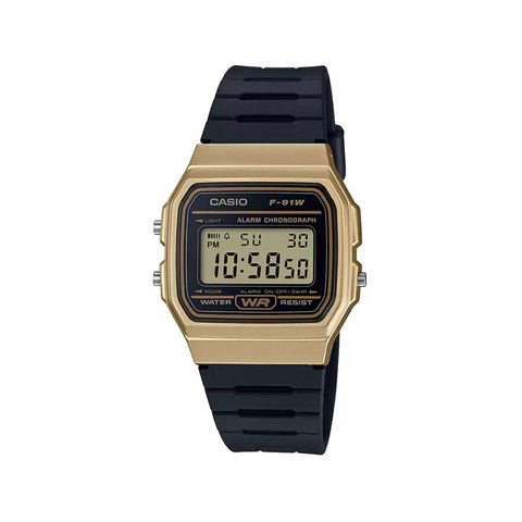 CASIO D142 YOUTH F-91WM-9ADF Black Digital Unisex Watch