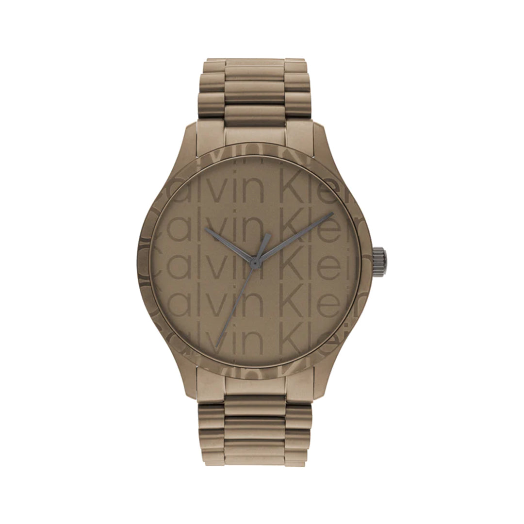 Calvin Klevin 25200343 Iconic Unisex Khaki Analog Stainless Steel Watch