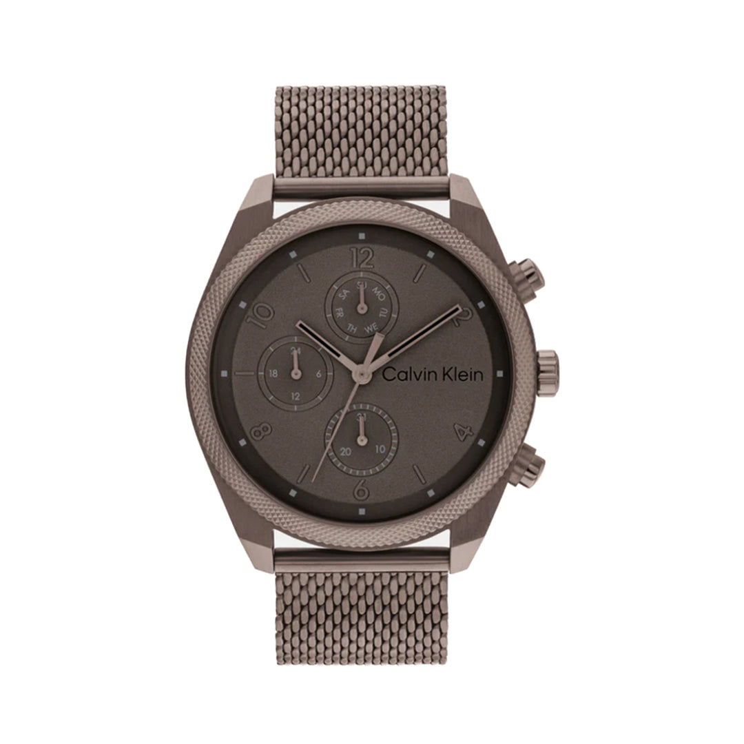 Calvin Klevin 25200361 Impact Men's Brown Chronograph Mesh Watch