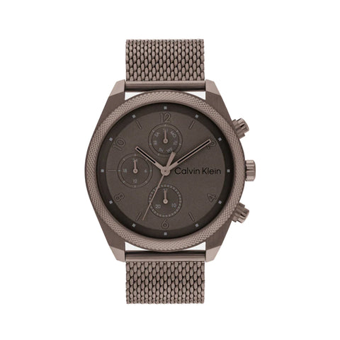 Calvin Klevin 25200361 Impact Men's Brown Chronograph Mesh Watch