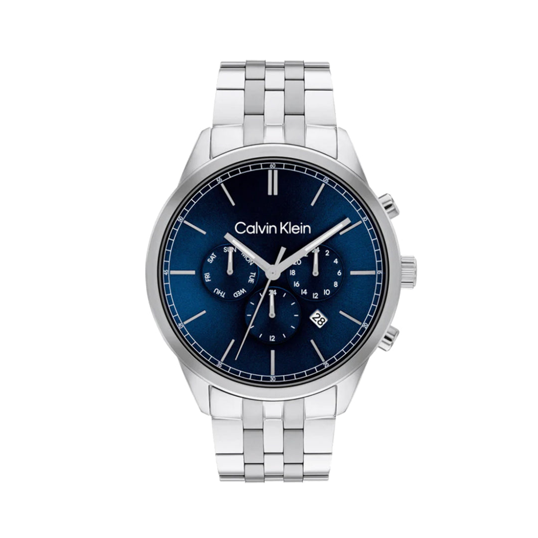 Calvin Klevin 25200377 Infinite Men's Blue Chronograph Stainless Steel Watch
