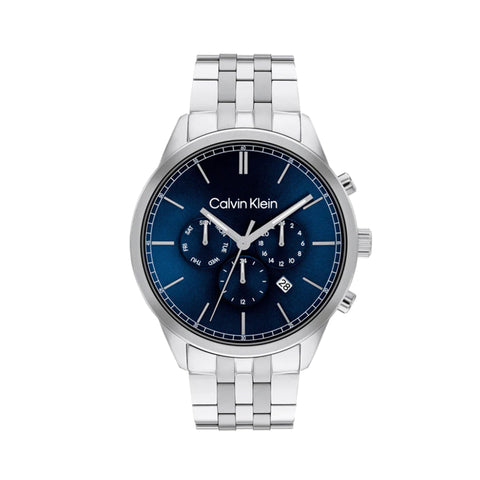 Calvin Klevin 25200377 Infinite Men's Blue Chronograph Stainless Steel Watch