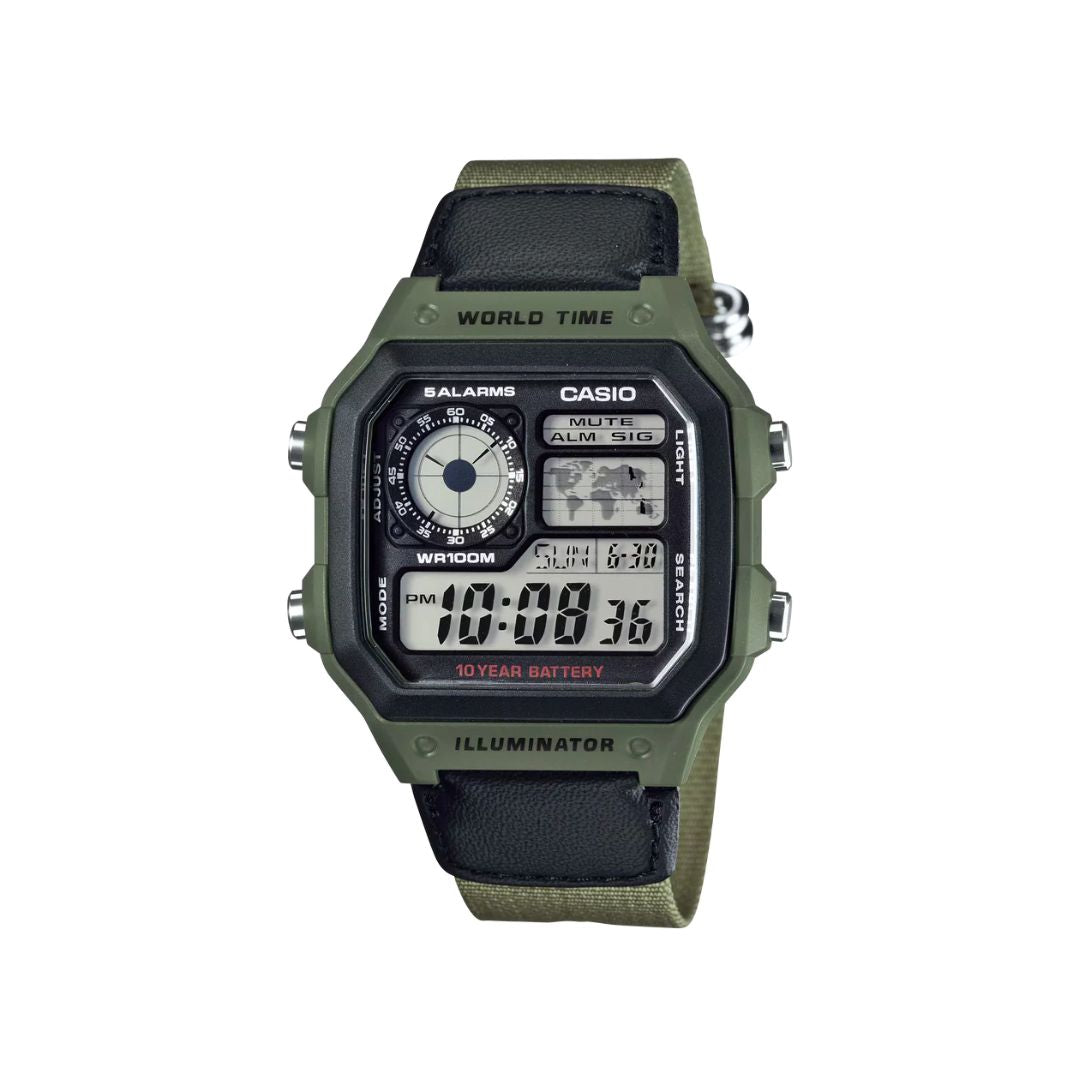 Casio D101 AE-1200WHB-3BVDF Resin Watch For Men