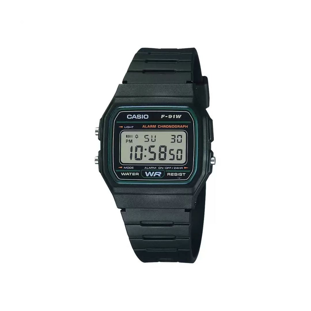 Casio D246 Youth F-91W-3DG Green Digital - Unisex Watch