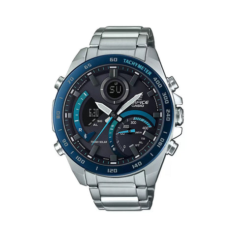 Casio EDIFICE ECB-900DB-1BDR - EX500 Silver Bluetooth Connect - Men's Watch