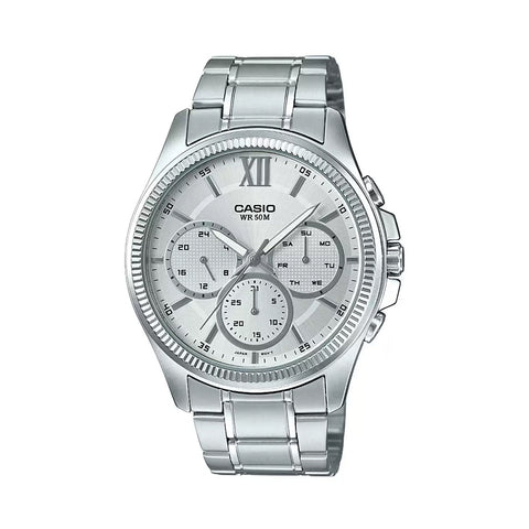 Casio ENTICER MEN MTP-E315HD-7AVIF - A1774 Silver Multi-Dial - Men's Watch