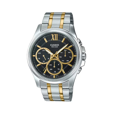 Casio ENTICER MEN MTP-E315HSG-1AVIF - A1775 Two-Tone Multi-Dial - Men's Watch