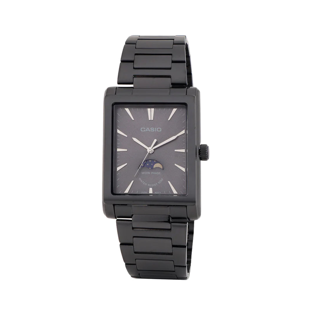 Casio Enticer A2169 - MTP-M105B-1AVDF Black Men's Analog Stainless Steel Watch