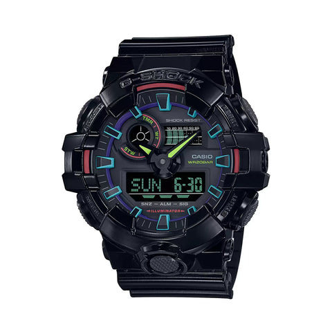 Casio G-SHOCK GA-700RGB-1ADR - G1369 Virtual Rainbow Digital Men's Watch