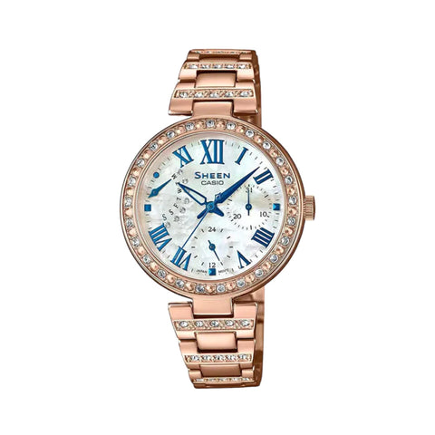Casio SH194 - SHE-3043BPG-7AUDR Sheen Women's Chronograph Stainless Steel Watch