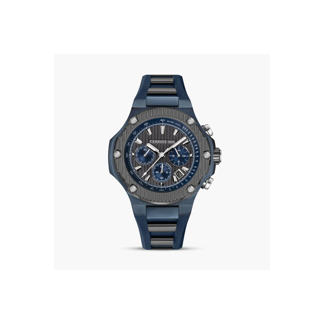 Cerruti CECIWGO0050601 1881 Chronograph Watch with Silicone Strap 