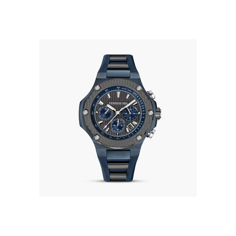 Cerruti CECIWGO0050601 1881 Chronograph Watch with Silicone Strap 