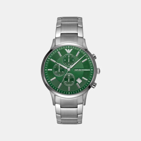 Emporio Armani AR11507 multifunction analog men's watch with black dial.
