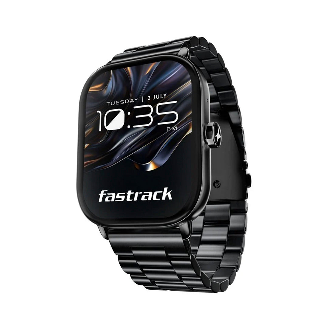 Fastrack 38140NM01 Radiant FX2 Luxury Metal Smartwatch with largest 5.1 AMOLED Display with Functional Crown