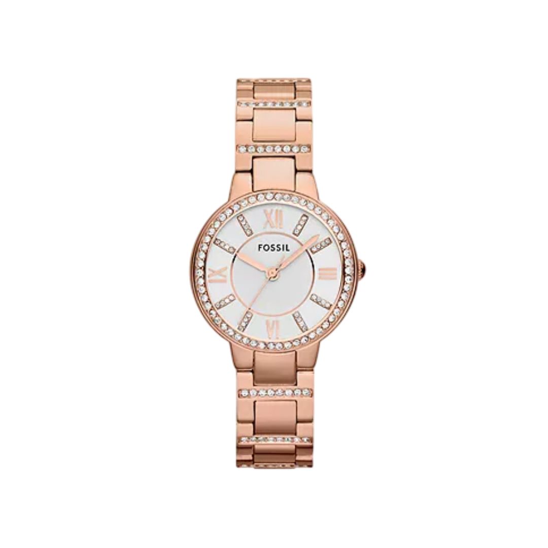 Fossil Watch For Women ES3284 Virginia Rose-Tone Stainless Steel