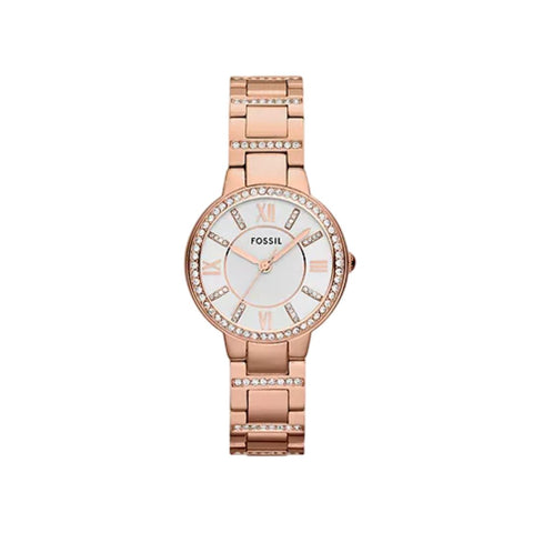 Fossil Watch For Women ES3284 Virginia Rose-Tone Stainless Steel