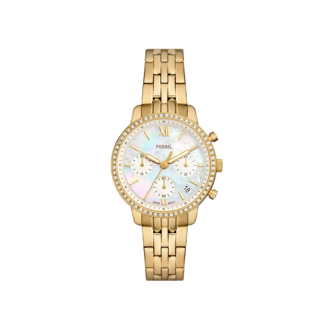 Fossil ES5358 Neutra Chronograph Gold-Tone Watch for Women