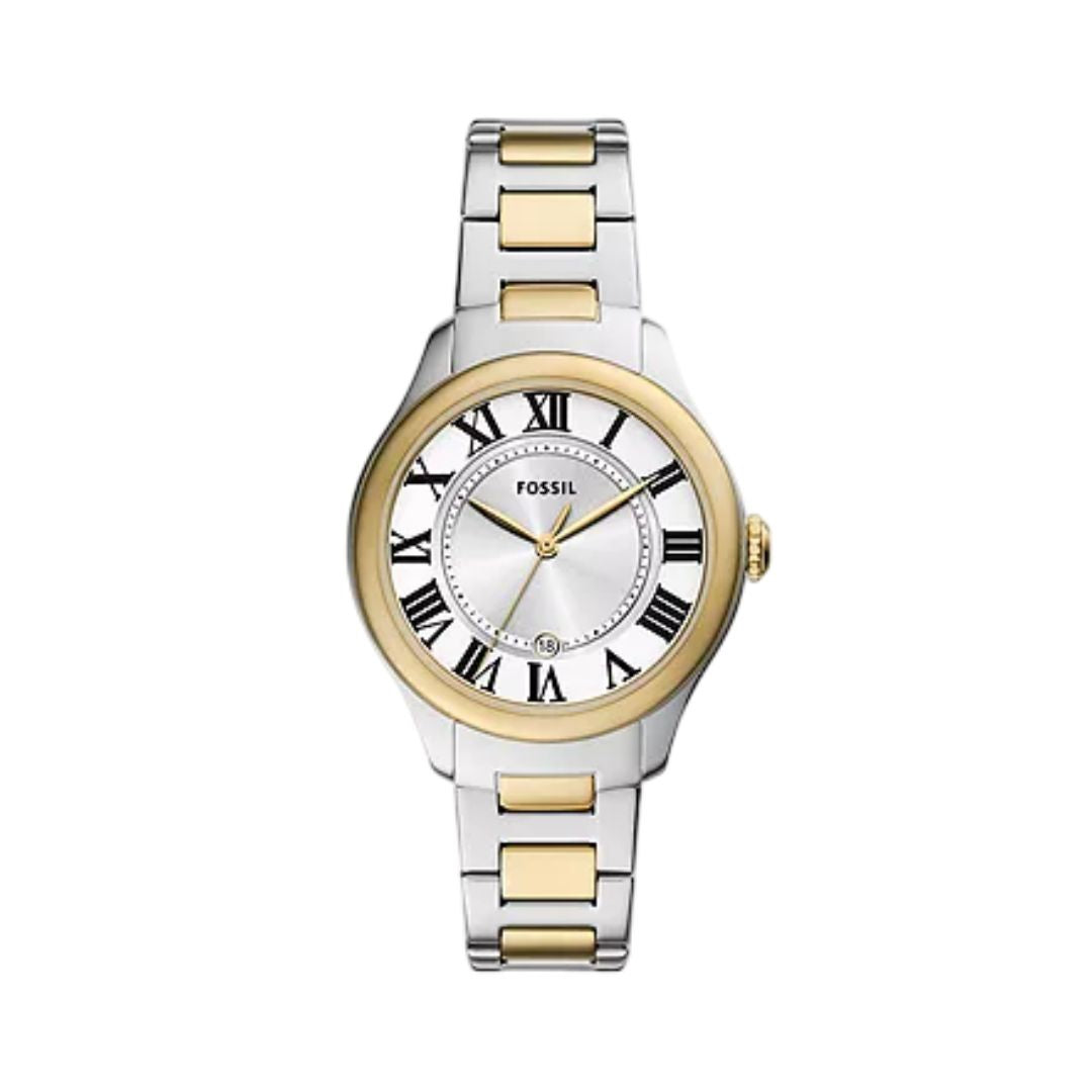 Fossil Watch For Women ES5396 Gilmore Three-Hand Date Two-Tone