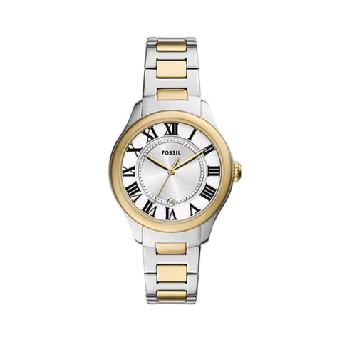 Fossil Watch For Women ES5396 Gilmore Three-Hand Date Two-Tone