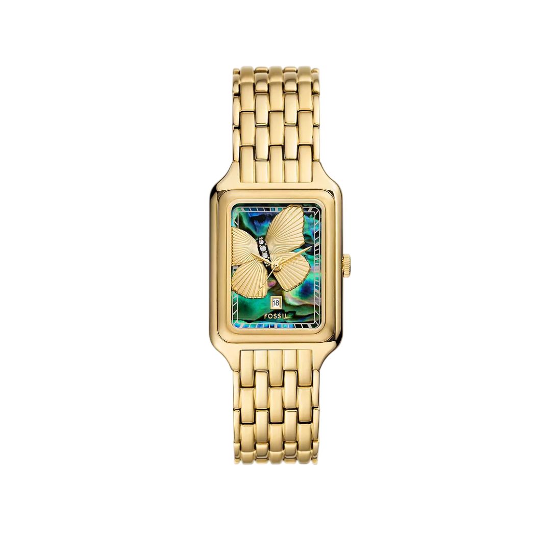 Fossil ES5409 Raquel Three-Hand Date Watch for Women