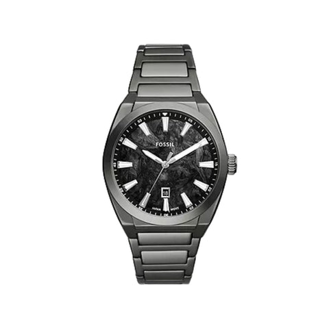Fossil FS6075I Men Black Dial Round Stainless Steel Watch
