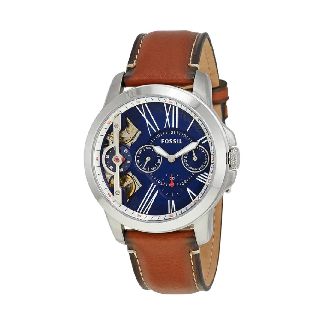 Fossil watch for men ME1161 Grant Twist Chronograph with Blue Dial
