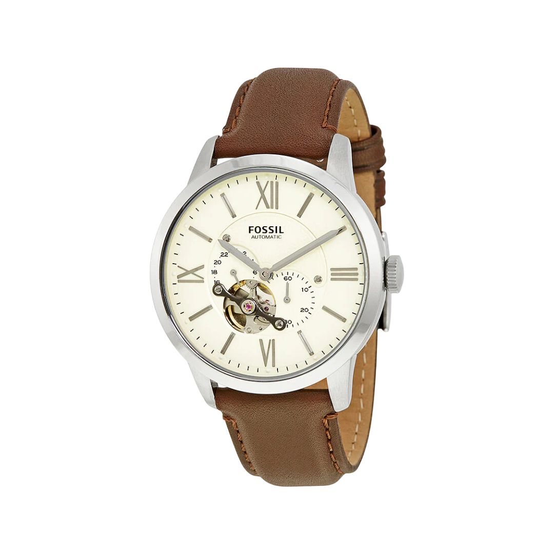 Fossil ME3064 Townsman Mechanical Leather Watch for Men