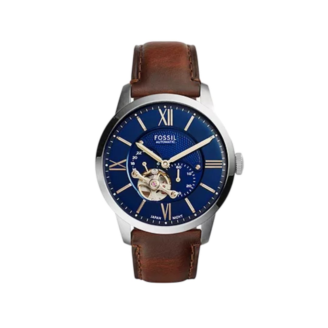 Fossil ME3110 Townsman Automatic Brown Leather Watch