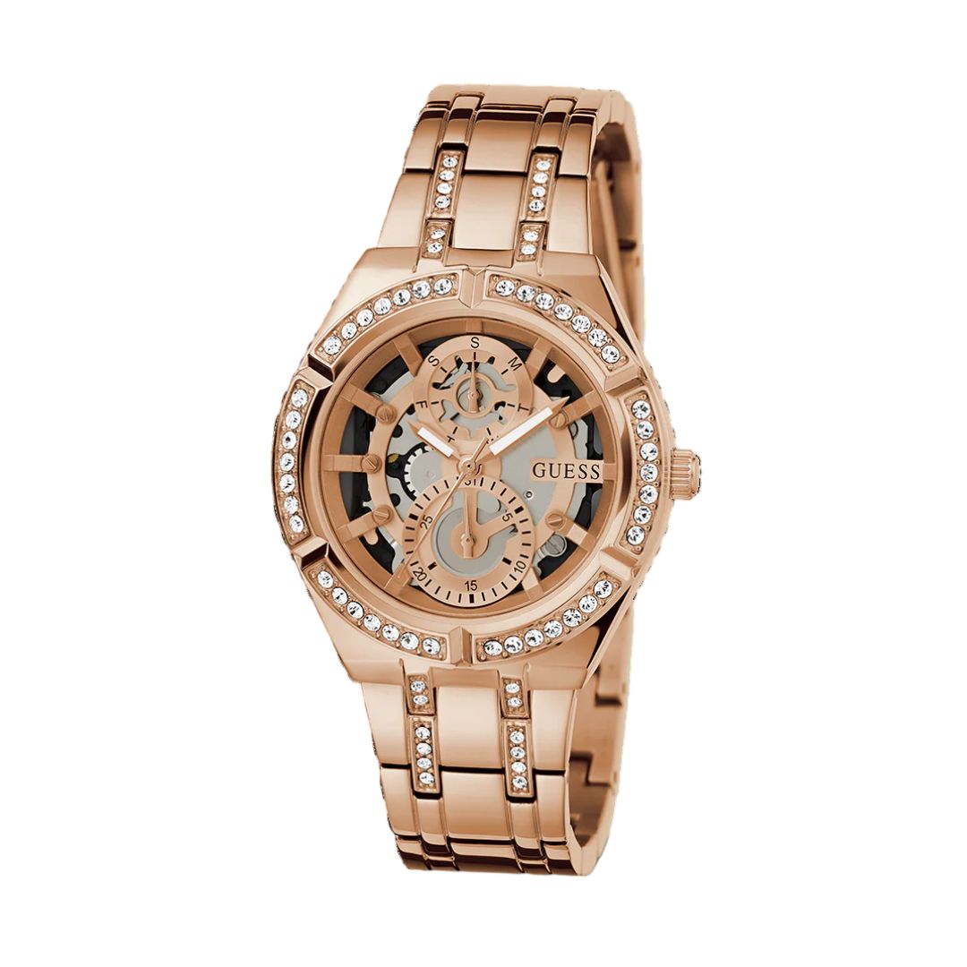 GUESS GW0604L3 Ladies Rose Gold Tone Multi-function Watch